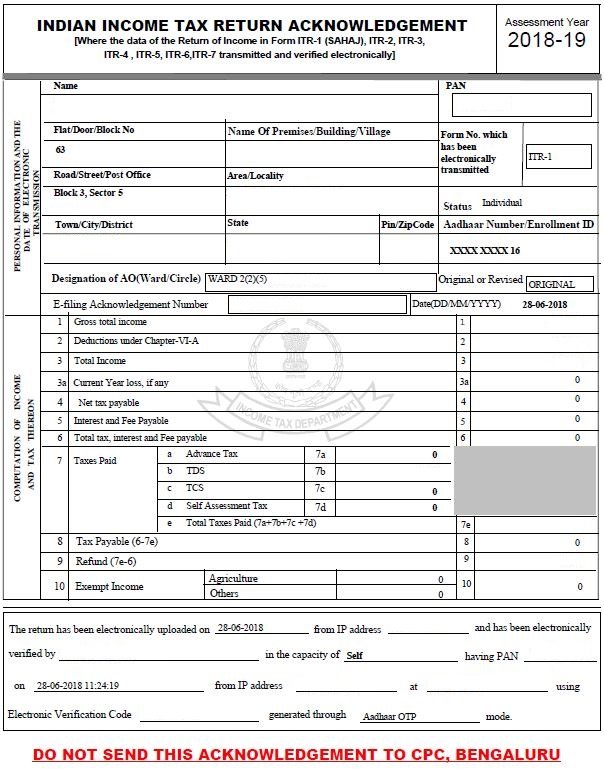 Income Tax Return Filing